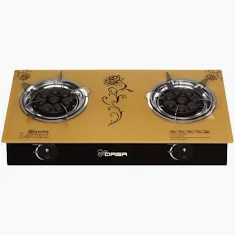 QASA GASS COOKER GLASS 2HOB QGC-2BG LOTUS ASS